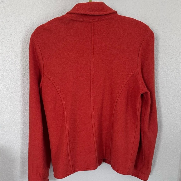 HARVE BERNARD | Lightweight Orange Wool Jacket / Blazer (M) - Picture 3 of 8